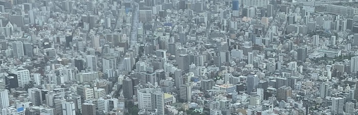 人口過密の東京