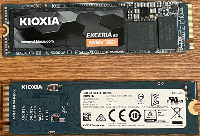 KIOXIAのM.2 SSD